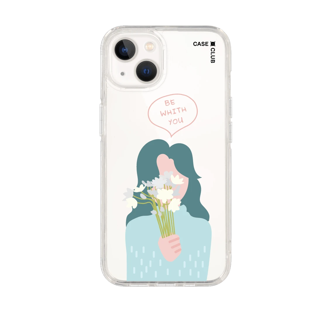 เคสใส iphone 13 สวยน้อยมินิมอล be with you